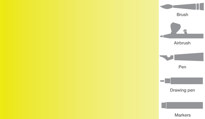 Vallejo 848 Fluorescenční žlutá akrylová airbrush barva 32 ml