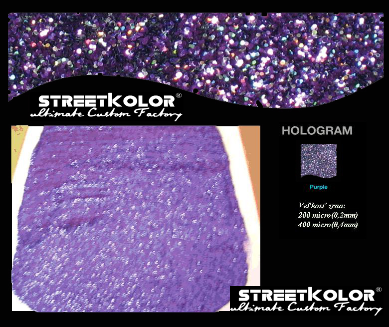 KolorPearl Brilliant barva ředidlová, Odstín Hologram Purpurový,400micro