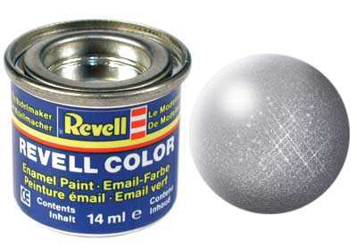 REVELL 91 Ocelová metalíza syntetická modelářská barva, 14ml