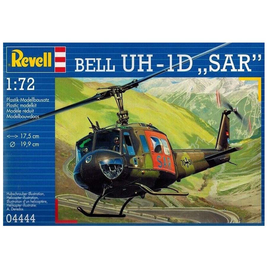 Revell Bell UH-1D SAR Model Set vrtulník 1:72, 115 dílů