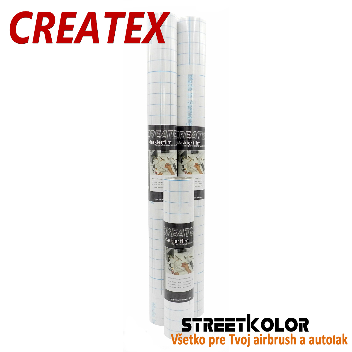 CREATEX Maskovací fólie 30cm x 400cm, Rolka, matná