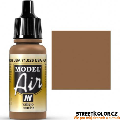 Vallejo 71.026 cihlově hnědá akrylová airbrush barva 17 ml