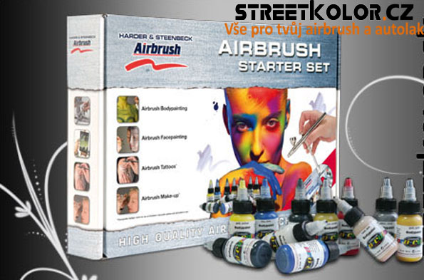 Airbrush startovací Set Body Edition HARDER & STEENBECK s kompresorem, pistolí