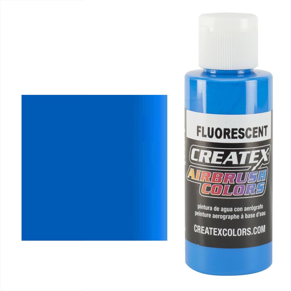 CreateX 5403 Modrá Fluorescenční airbrush barva 60ml 