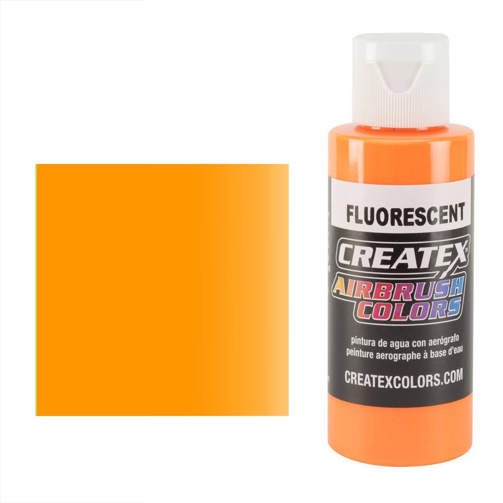 CreateX 5410 Oranžová Fluorescenční airbrush barva 60ml 