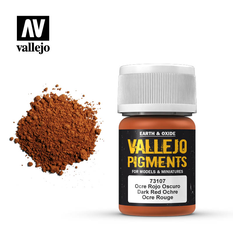 Vallejo pigment - DARK RED OCHRE 73107