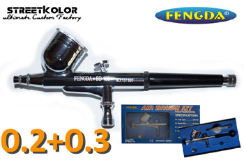 Airbrush pistole FENGDA® BD-130 0,2+0,3mm