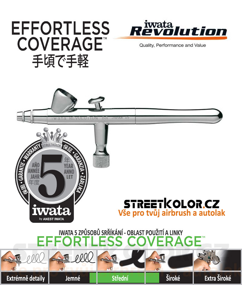 Iwata Revolution HP-BR 0,3mm  airbrush pistole