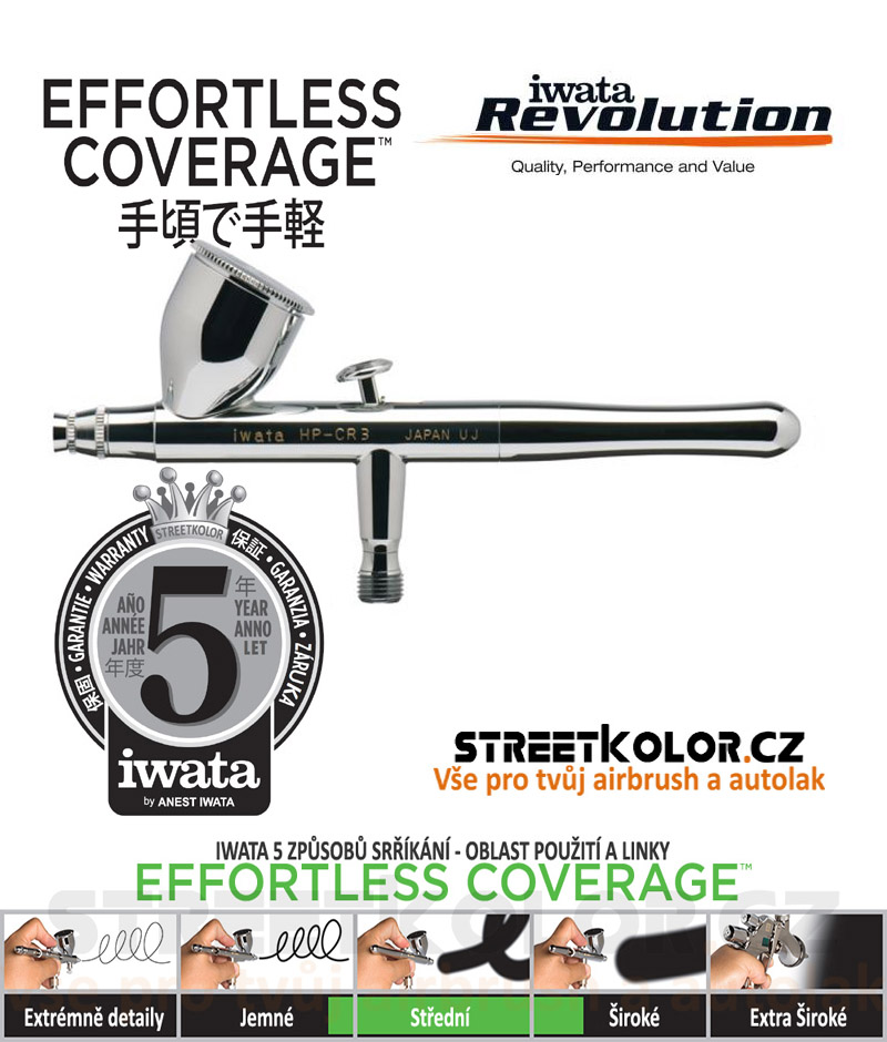 Iwata Revolution HP-CR 0,3mm  airbrush pistole
