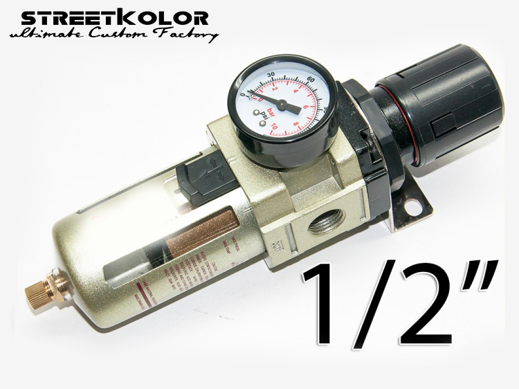 Regulátor tlaku s filtrem AW4000-04, vnitřní závit: 1/2", filtrace: 40 mikronů