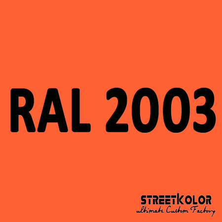 RAL 2003 Uretanová auto barva lesklá nebo matná 1 litr + tužidlo + ředidlo