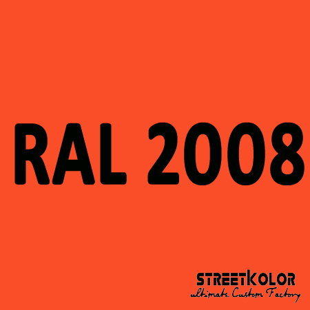 RAL 2008 Uretanová auto barva lesklá nebo matná 1 litr + tužidlo + ředidlo