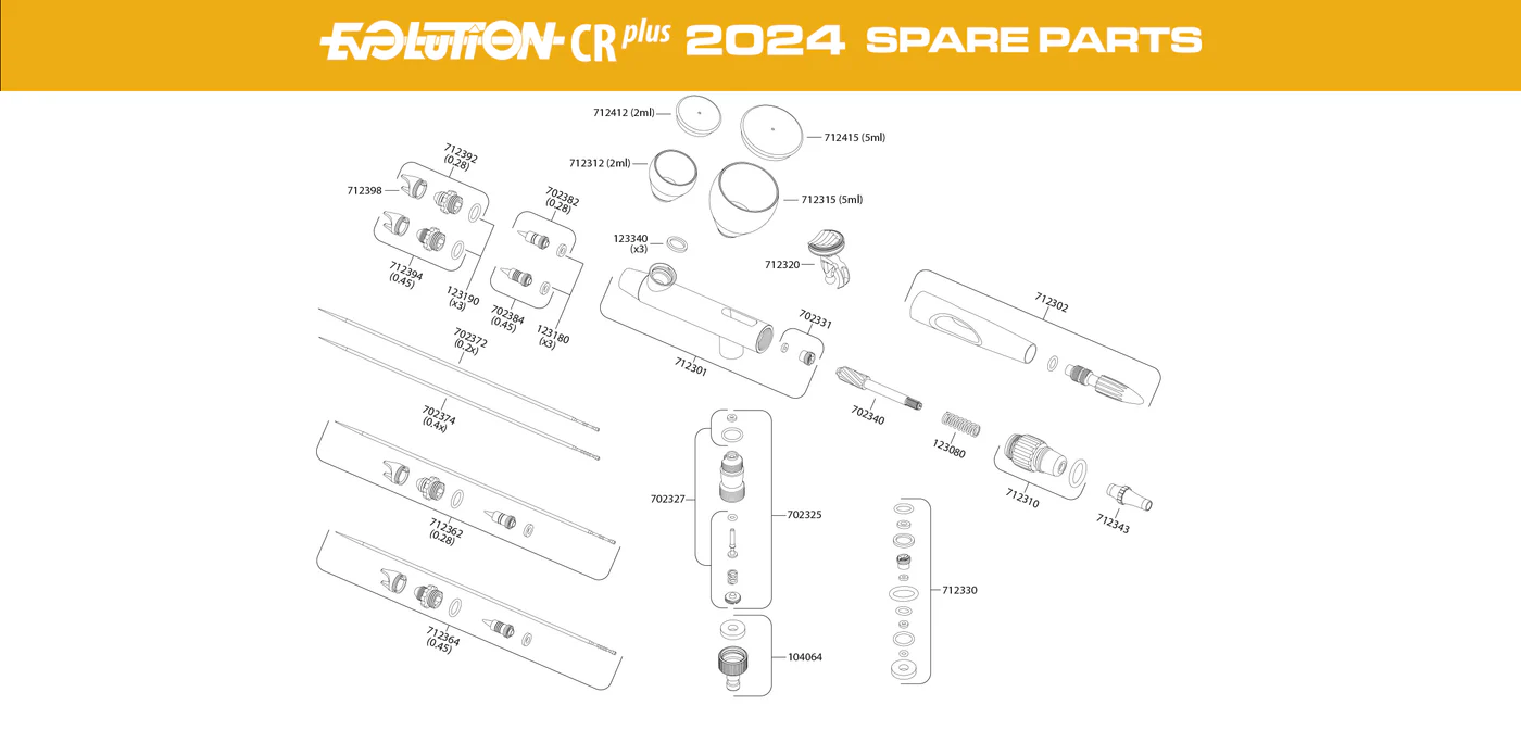 Harder & Steenbeck Evolution CRplus 2024 náhradní díly a tuning
