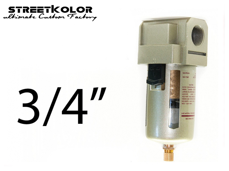 Filtr vzduchu-odkalovač vnitřní závit: 3/4", Autovypouštěcí ventil