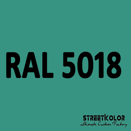 RAL 5018 Akrylová auto barva lesklá nebo matná 1 litr + tužidlo + ředidlo