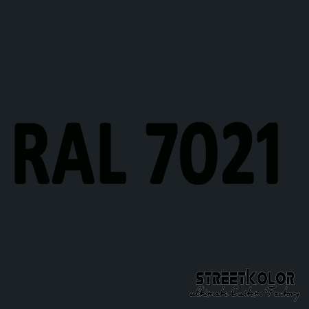 RAL 7021 Akrylová auto barva lesklá nebo matná 1 litr + tužidlo + ředidlo