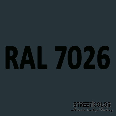 RAL 7026 Akrylová auto barva lesklá nebo matná 1 litr + tužidlo + ředidlo