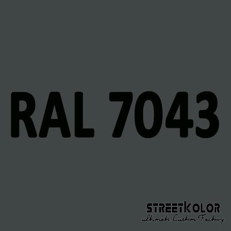 RAL 7043 Akrylová auto barva lesklá nebo matná 1 litr + tužidlo + ředidlo
