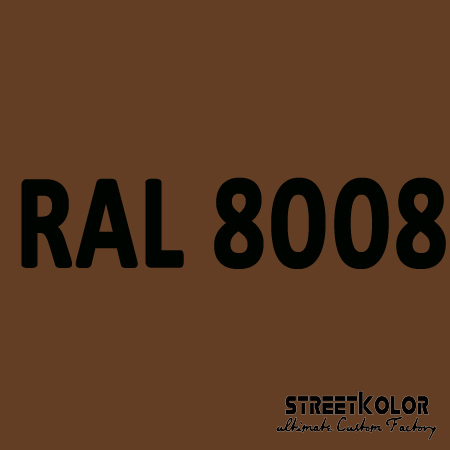 RAL 8008 Akrylová auto barva lesklá nebo matná 1 litr + tužidlo + ředidlo