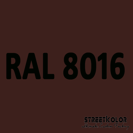 RAL 8016 Akrylová auto barva lesklá nebo matná 1 litr + tužidlo + ředidlo