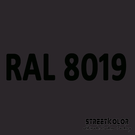 RAL 8019 Akrylová auto barva lesklá nebo matná 1 litr + tužidlo + ředidlo