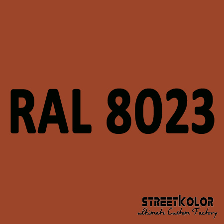 RAL 8023 Akrylová auto barva lesklá nebo matná 1 litr + tužidlo + ředidlo