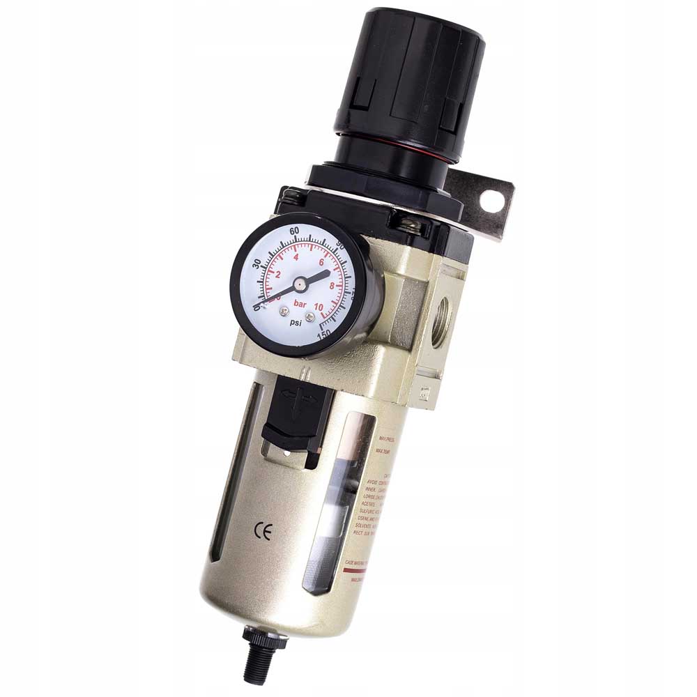 Regulátor tlaku s filtrem AW4000-06D, Závit: 3/4", Autovypouštěcí ventil, 5 mik