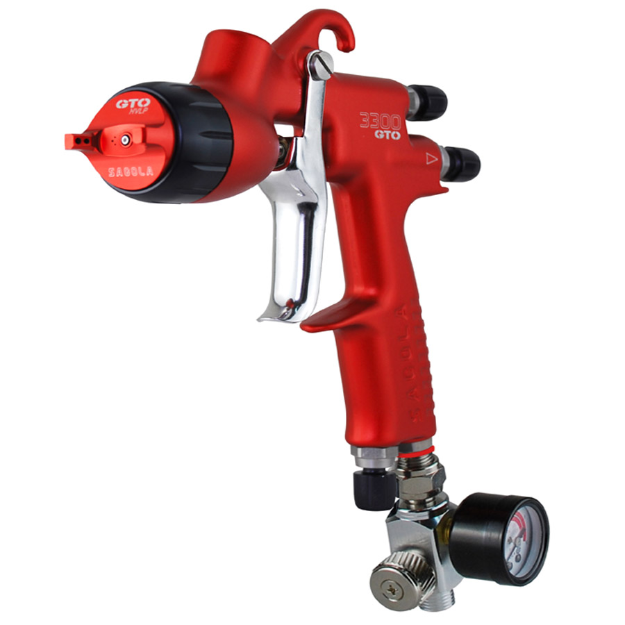 Sagola 3300 GTO CAR TECH 1,4mm, stříkací pistole pro lak a metalízu, nádržka: 600ml + regulátor