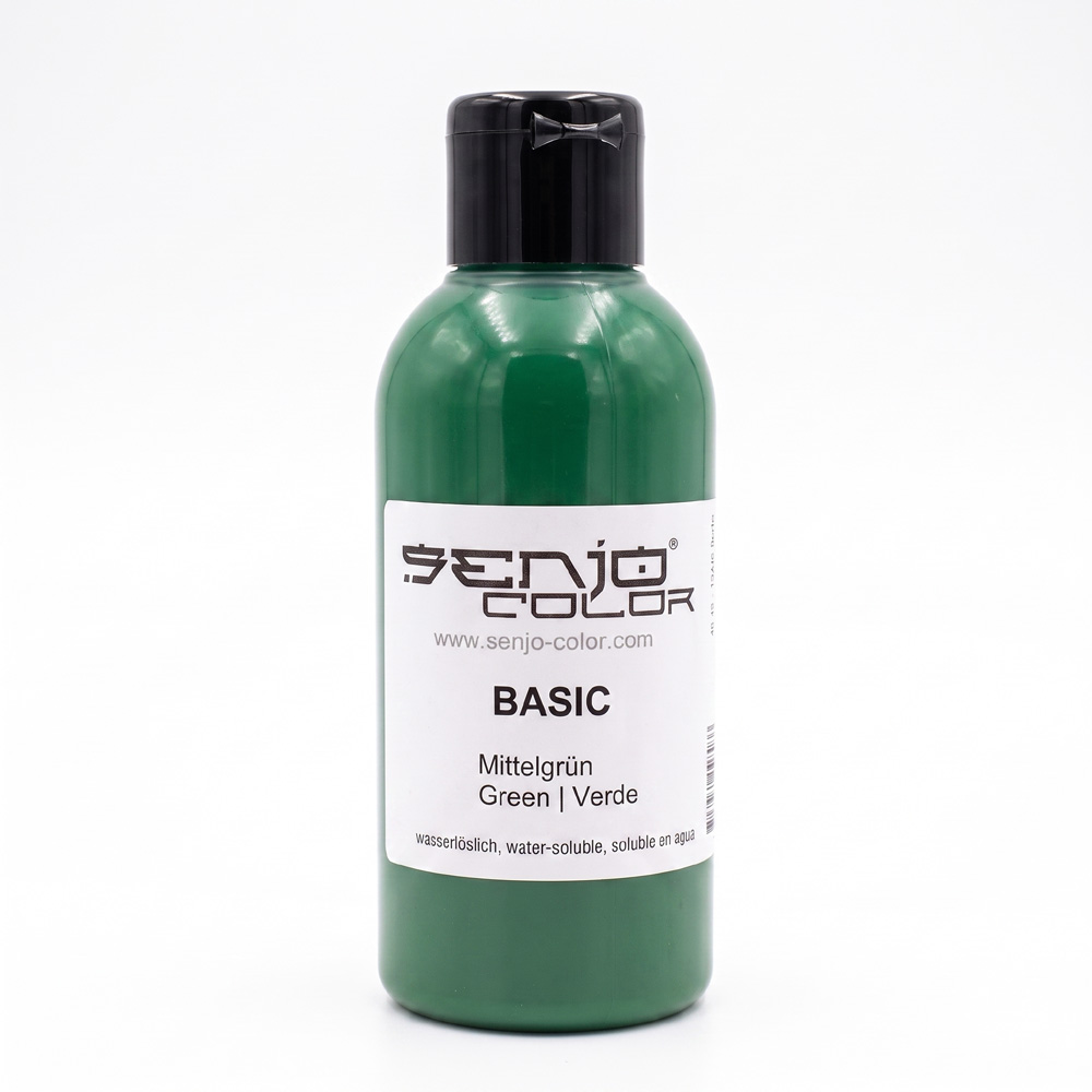Senjo Color barva světle zelená pro bodypainting a tetování, 75ml