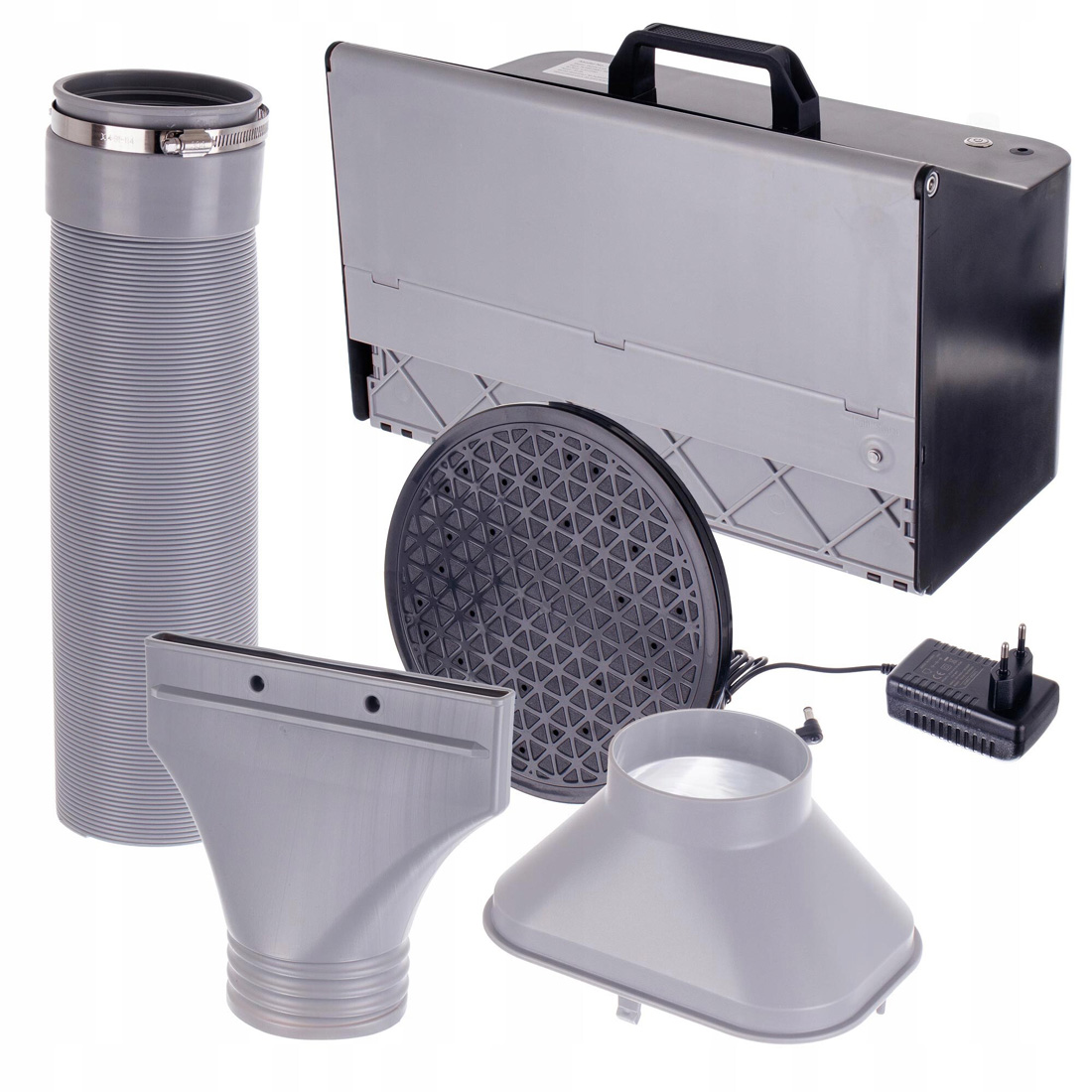Stříkací box se 2 ventilátory odsávání, LED osvětlením s regulací a rotačním stojanem AH-310A