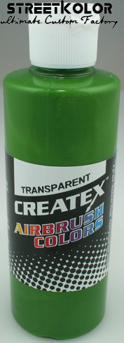 CreateX 5115 zelená transparentní airbrush barva 240ml