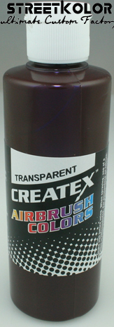 CreateX 5128 hnedá tmavá transparentní airbrush barva 120ml