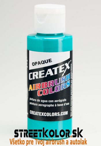 CreateX 5206 Aqua Modrá neprůhledná airbrush barva 240ml