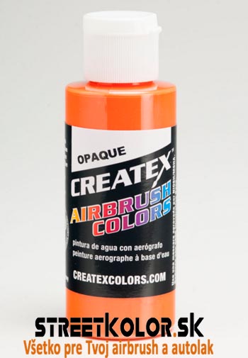 CreateX Oranžová 5208 neprůhledná 480ml airbrush barva