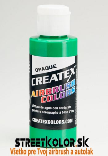 CreateX Zelená 5205 Světlá neprůhledná 240ml airbrush barva