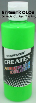 CreateX 5404 Zelená Fluorescenční airbrush barva 480ml 