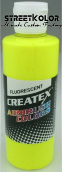 CreateX 5405 Žlutá Fluorescenční airbrush barva 120ml 