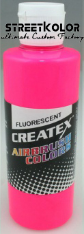 CreateX 5407 Růžová Fluorescenční airbrush barva 240ml 