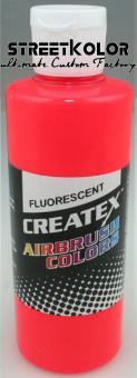 CreateX 5408 Červená Fluorescenční airbrush barva 240ml 
