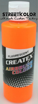 CreateX 5410 Oranžová Fluorescenční airbrush barva 120ml 