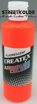CreateX 5409 Oranžová Fluorescenční airbrush barva 120ml 