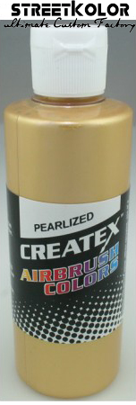 CreateX 5307 Saténově zlatá Perleťová airbrush barva 120ml