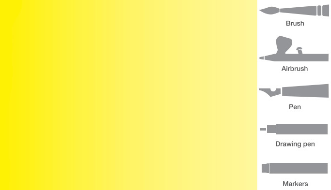 Vallejo 801 Žlutá akrylová airbrush barva 32 ml
