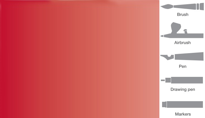 Vallejo 832 Červená akrylová airbrush barva 32 ml