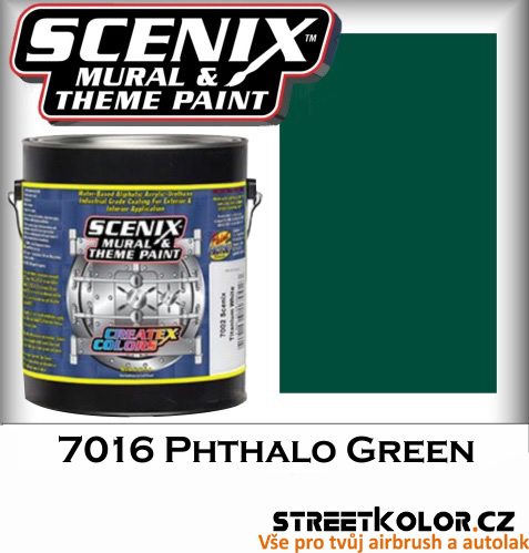 CreateX Scenix 7016 Phthalo Green barva 960 ml