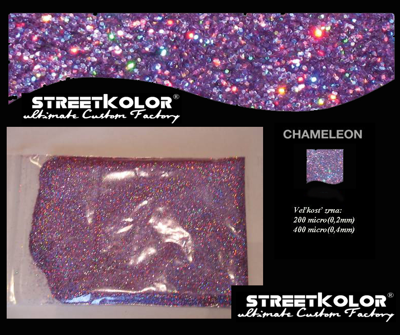 KolorPearl Brilliant barva ředidlová, Odstín Chameleón Fialová Světlá, 400micro