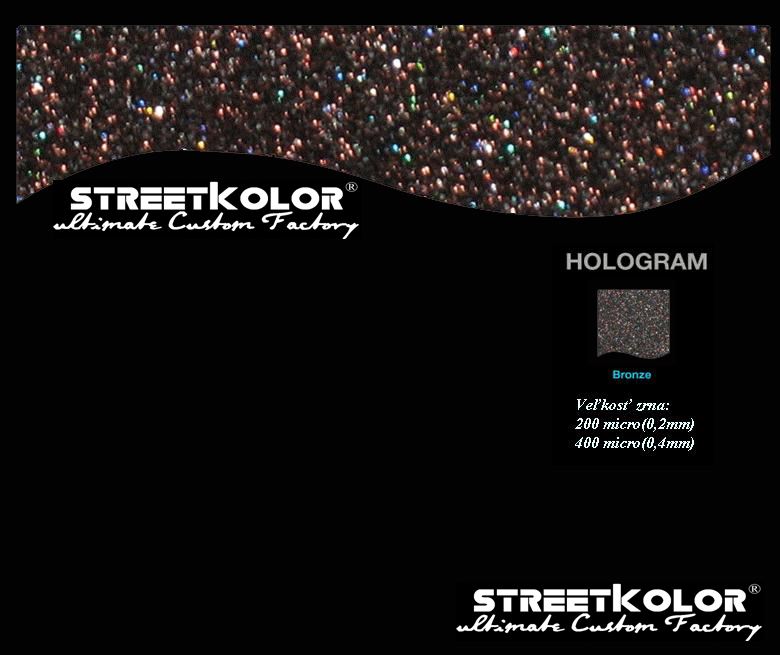 Hologram Bronzový, 100 gramů, 400 mikronů=0,4mm