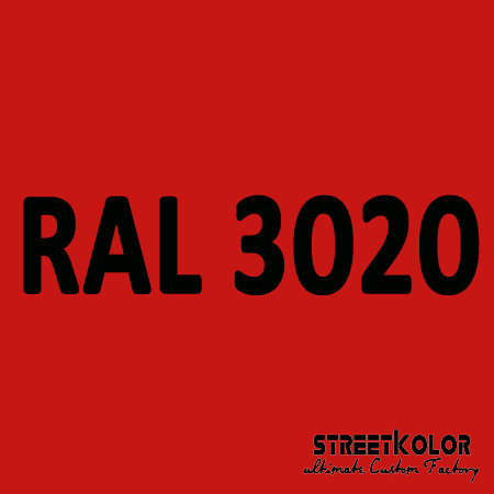 RAL 3020 Akrylová auto barva lesklá nebo matná 1 litr + tužidlo + ředidlo