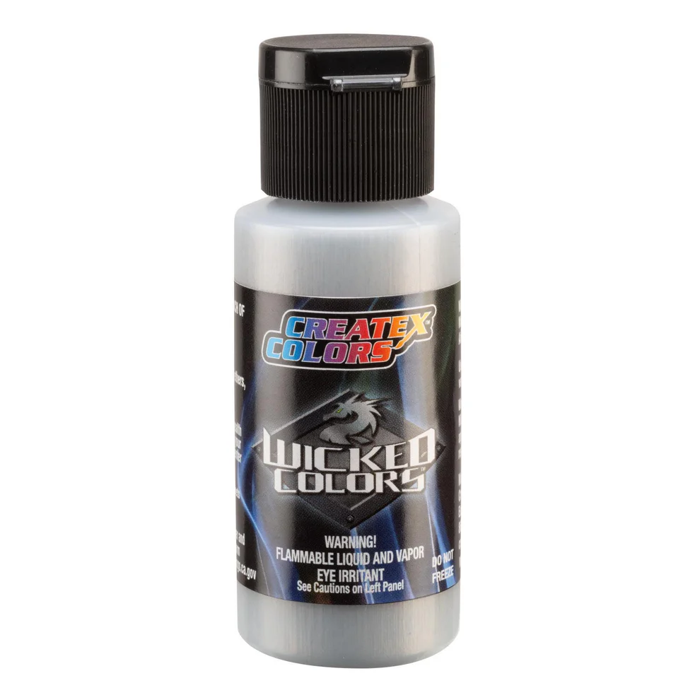 Wicked Chromová stříbrná airbrush barva CreateX W357 30 ml – Quicksilver Chrome