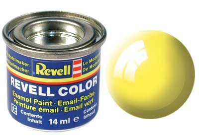 REVELL 12 žlutá lesklá syntetická modelářská barva (RAL1018), 14ml